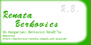 renata berkovics business card